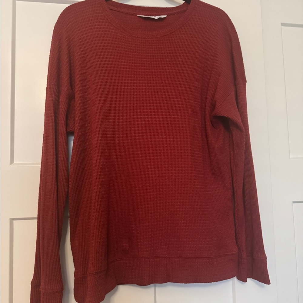 Sonoma Brick Red Knit Sweater